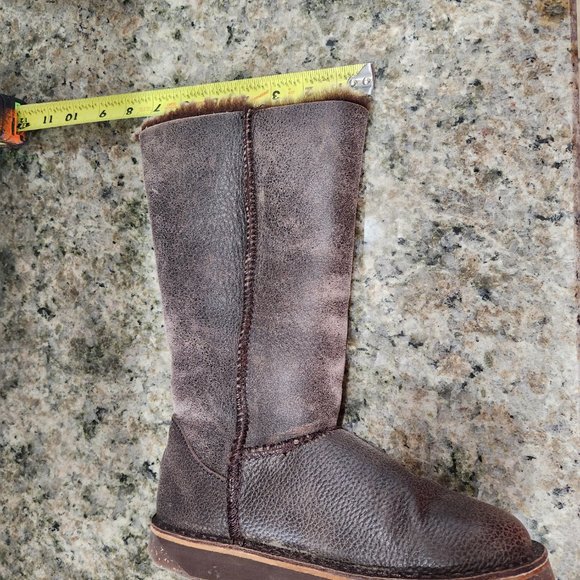 EMU Rare Ashby Australian Sheepskin Boots Chocolate Brown Size 6 W10546 - Picture 14 of 14